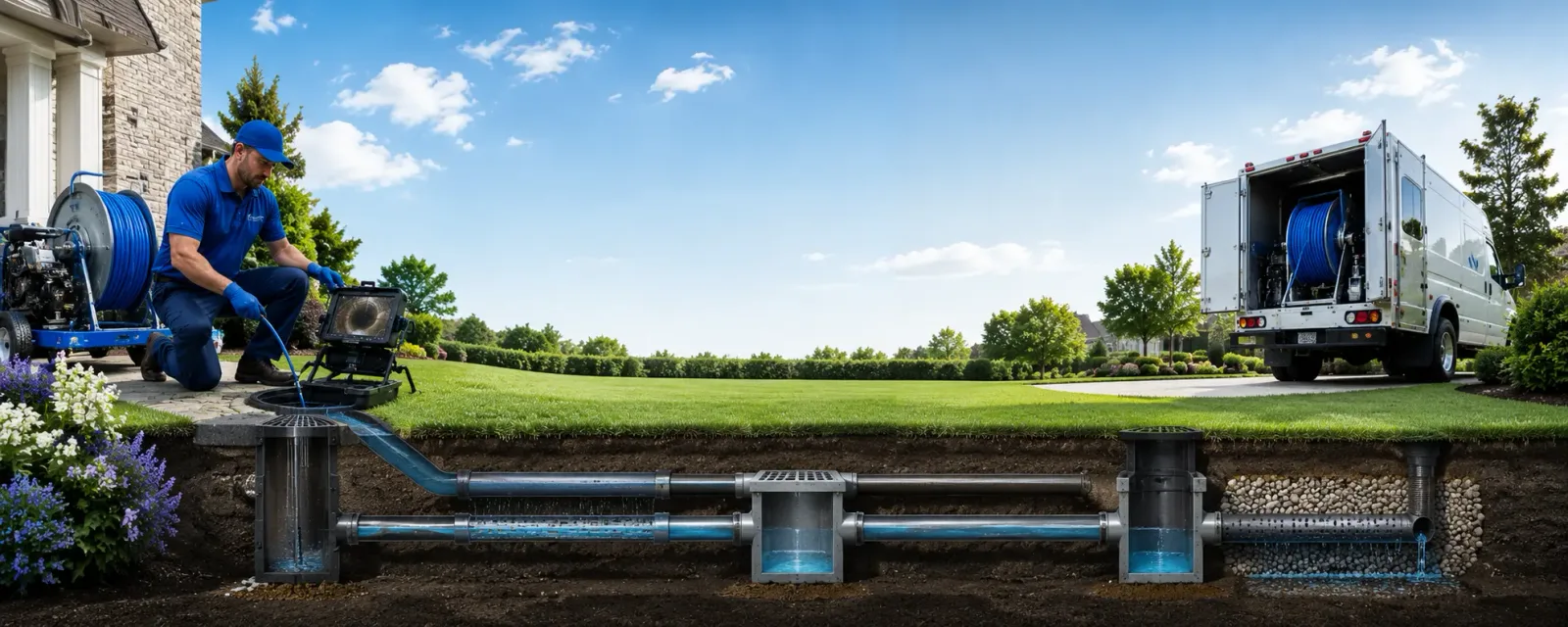 Outdoor drain cleaning information for Milton, VT